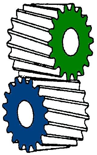Crossed-Helical Involute Gears Not critical on center distance Not critical on axial position Theoretical POINT contact Useful