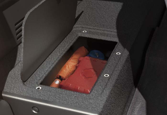 Specifications Dimensions, weight & capacity, performance Oversized pockets located in the driver and passenger doors offer ample, easy-to-access storage.