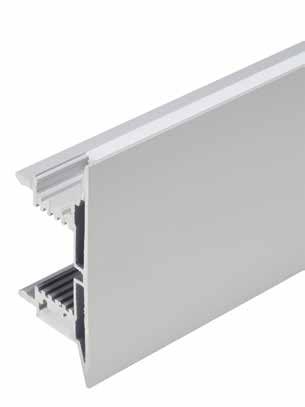 1 mm D A 60 mm F B s Indirect / direct wall lighting Horizontal or vertical installation Architectural lighting E A) 100-010-013 Anodized aluminium profile