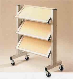 beige melamine, and metallic 3-drawer unit.  photocopy of this page.
