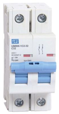 Standard Features AC & DC voltages available in one Series UL489 Branch protective device UL77 Equipment protection