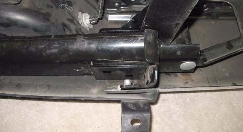 Install bumper support and two kit brackets (bumper, rear) onto bumper with two O.E.