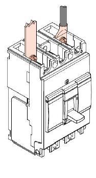5. CABLING 6. ELECTRIC AND MECHANICAL FEATURES Cables : 6.1 Main pieces constituting the breaker Bars : 6.