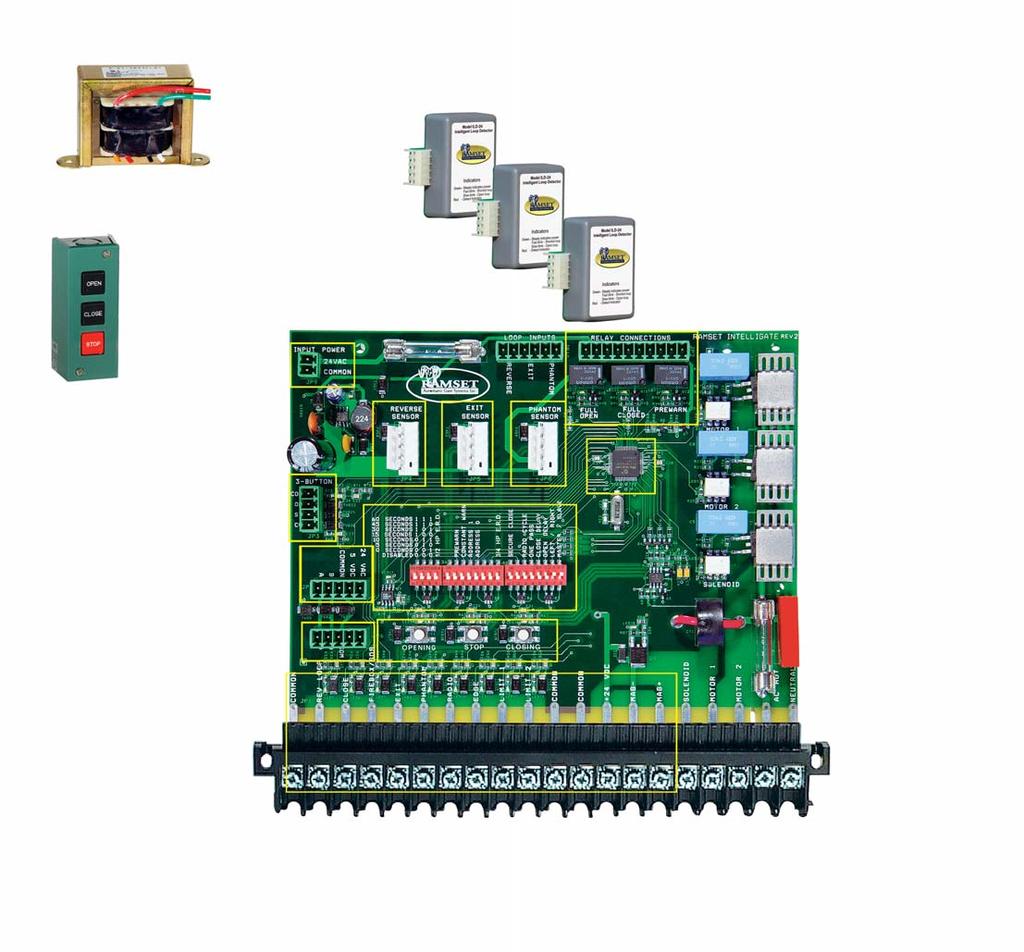 RAMSET INTELLIGATE CONTROL BOARD Introduction: sary board modifications between 110 VAC and Ramset s Intelligate Control Board works 220 VAC single-phase applications.