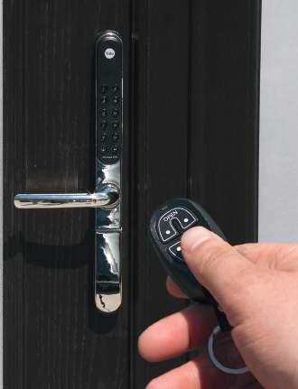 Instead you can securely lock and unlock your home either by using a remote a control
