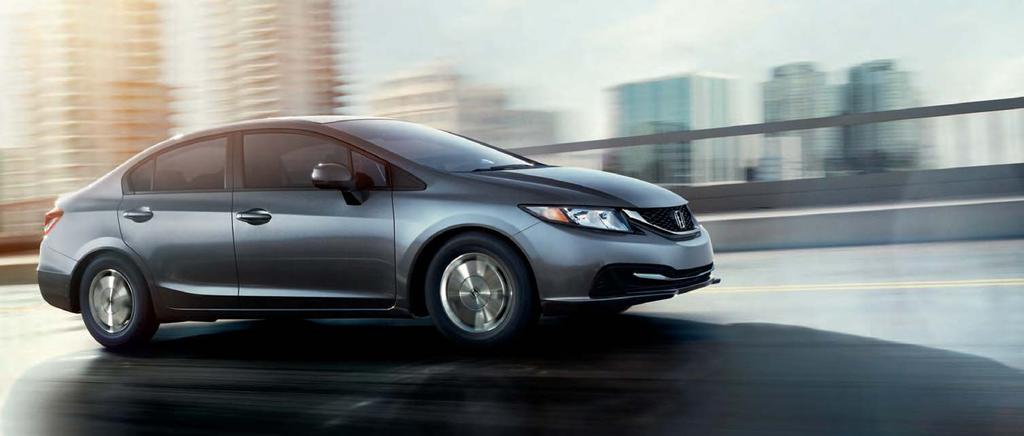 Civic HF shown in Polished Metal Metallic. 41CIVIC HF MPG HWY RATING 5!" ##$% before fuel efficiency was cool.