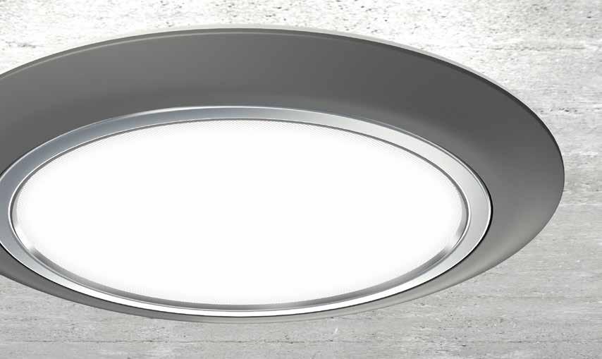 Comfort starts at the edge When directly viewed, LED garage luminaires can create a harsh, unpleasant glare.