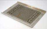 aluminum base with a steel diamond mesh which allows you to attach any type of masonry necessary for the job. A0052 A0189 Lid tray walk-on alum.