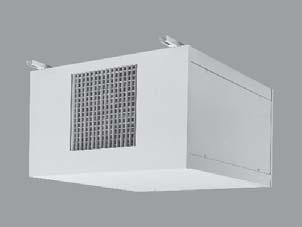 (600-2000 CFM) HLC Horizontal Cabinet Exposed painted cabinet for under ceiling applications where increased capacities are required.