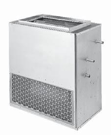 The unit shall have a hinged, bar type aluminum finish, return air grille with throwaway filter. 6.