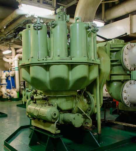 Fuel oil systems in LNG ships with steam turbine propulsion are designed for HFO in combination with the boil off from the cargo.