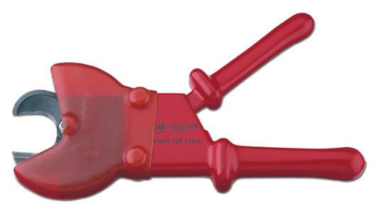 cutter 1621 032 315mm / 1,17kg 32 / 240 TOTALLY INSULATED MODEL Characteristics like model 1621 032 with the following addition: shears head (excluding the cutting zone) totally
