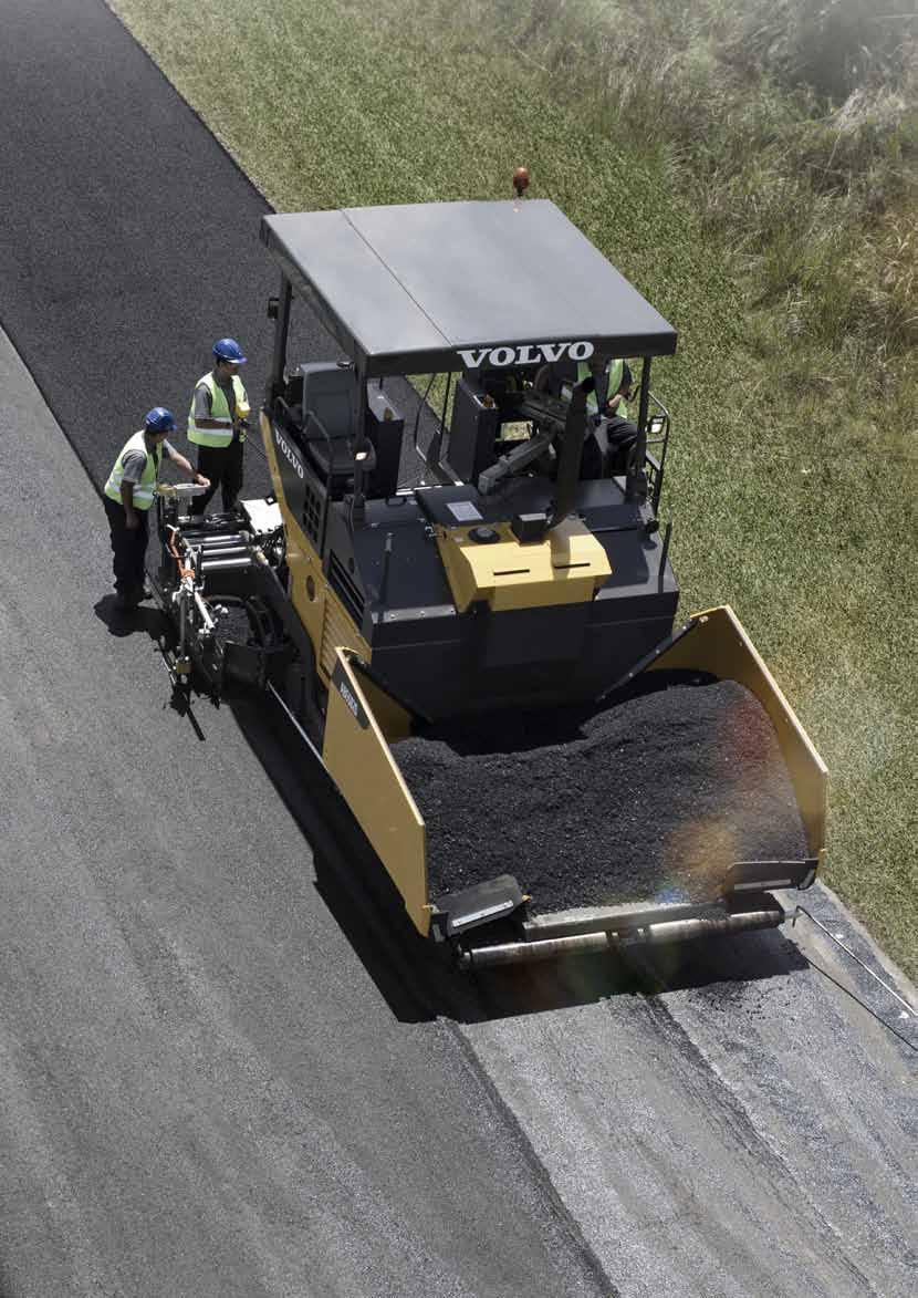 All-around visibility 360 view of the entire paving process from the operator seat for optimum safety and productivity.