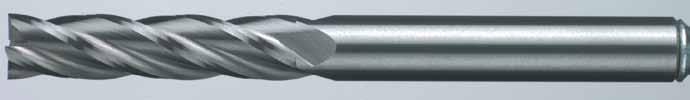Extra Long Length End Mills 163-47 Series 4 Flute Square End 4 flute, solid carbide, single end, extra long length, straight shank, 30 right hand helix, right hand cut, centre cutting.