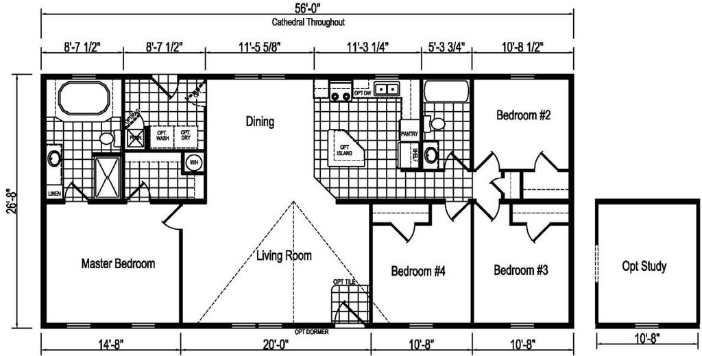 TOTAL AREA: 1,493 SQ. FT.