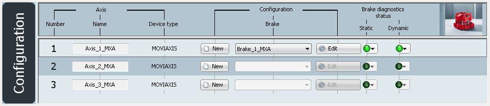 6 Startup Brake diagnostics as CCU function module Completing the configuration If you do not want to configure an additional brake, the configuration is closed and you see an