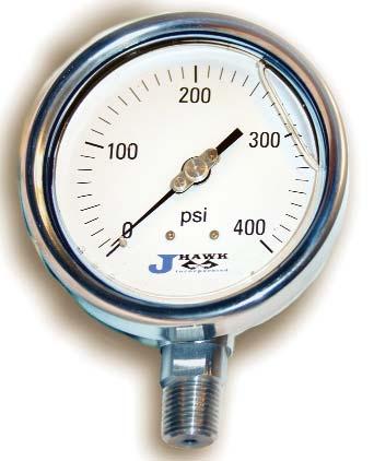 Liquid Fillable SS Gauges Features Dial Size: 1 1/2, 2 1/2 &4 Superb quality, economically priced ISO 9002 - certified facility Pressure range to 15,000 psi 4 Liquid fillable all stainless steel