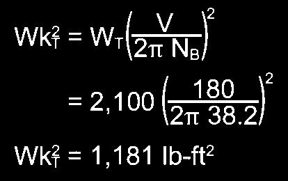 determined by the formula: Then, the equivalent inertia of the linearly