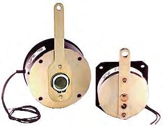 Series 3 & Series 3 Armature Actuated Brakes Shown: Size.8 with thru-shaft & manual release options Shown: Size.8 flange mount with manual release option Size. and.
