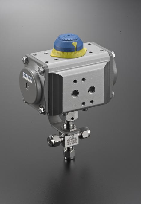 Factory-Assembled Valve with Pneumatic Actuator Pneumatic Actuators are in compliance to ISO 5211.