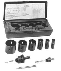 2-1/8 2-1/, 2-9/1,, 3-5/8, 4-5/8 LEAD SCREW 3723 3724 3725 DRILL BIT 1,, 1-, 1-3/, 1-7/8,, 2-1/8 2-1/, 2-1/, 2-9/1,, 3-5/8,, 4-1/, 4-5/8 PLUMBERS HOLE SAW KIT Designed with the requirements of the