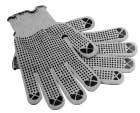 Cotton glove Palm & thumb back plastic dot material Knit