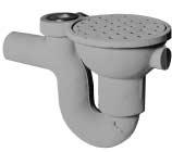 cleanout Protected with TechCoat finish 70098 Cast iron strainer ONLY FLOOR DRAIN WITH P TRAP 70020 70021