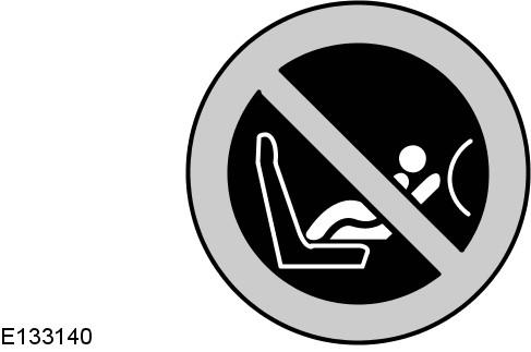 Make sure you switch the airbag back on following removal of the rearward facing child seat. Failure to follow this warning could result in serious personal injury or death.