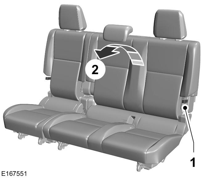When folding or unfolding the seats take care not to get your fingers caught between the seatback and seat frame.