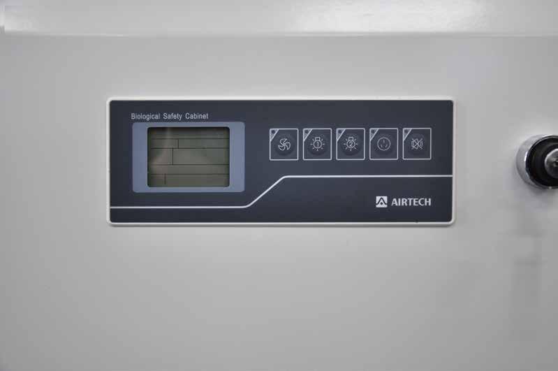 AIRTECH Intelligence Controlling system Control Panel The large control panel displays valuable safety and
