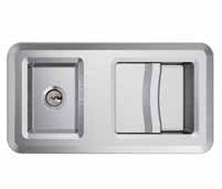 White aluminium RAL 9006 Traffic white RAL 9016 4 handle colours Manually operated doors are supplied as standard
