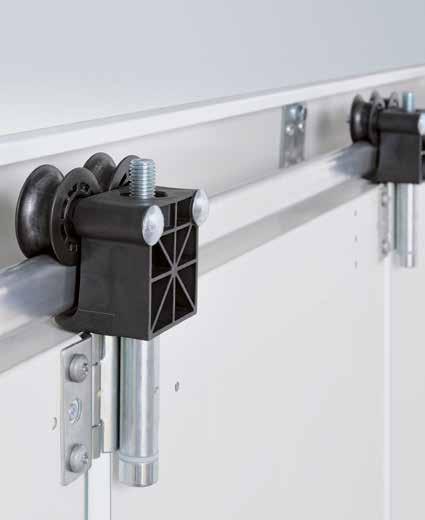 Optimally shaped door section transitions and hinges prevent fingers from being accidentally trapped.