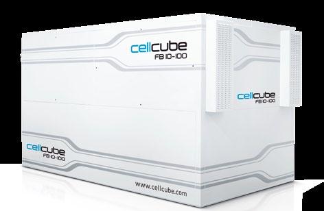 In its weatherproof housing, the CellCube can be used immediately and anywhere in the world. It is able to supply clean electricity 24 hours a day.