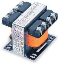Industrial Control Type T and MultiTap Type T transformers are designed with low impedance windings for excellent voltage regulation and can accommodate the high inrush current associated with