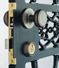 All locks are standard with a double-cylinder deadbolt with full