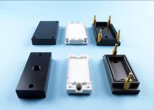 Mounting a PCB onto the IGBT module equipped with PressFIT pins For the modules Econo2 and Econo3 Infineon designed suitable auxiliary tools which help to press-in the modules (Figure 7 left) and