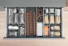 Checklist f my kitchen Showroom Inner dividing systems f TANDEMBOX ORGA-LINE F TANDEMBOX M height Cutlery