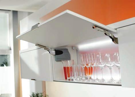 Aventos HK Stay Lift System Aventos HK - Stay Lift System Wooden fronts and wide auminium frames The Aventos HK