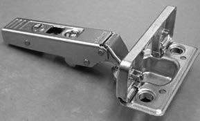 CLIPtop Hinges 107 Opening - Overay Appication Resistance free spira-tech continuous depth adjustment on one screw in and out