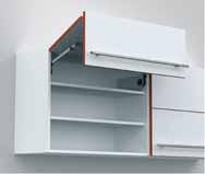 Flap Fittings Blum AVENTOS HF-bifold lift system for wooden fronts and wide alu frames Supplied with 2 Lift mechanism Suitable for left and right hand 2 Cover cap large left/right 2 Cover cap round 2