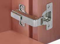 Concealed Hinges DUOMATIC Concealed hinge, opening angle 94 or 110, for blind corner applications Cup dimensions Drilling dimensions for cup fixing, screw fixing Blind corner application with