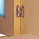 Furniture Hinges SEPA Hinge for wood thickness of 24 mm Drilling dimensions Installation Opening angle: 180 Material: Brass Installation: Screw fixing Door Door Door
