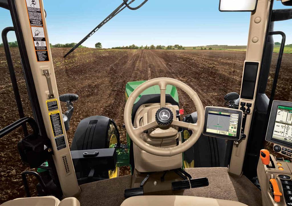 Field Cruise maintains a constant engine and ground speed as the load on the tractor varies, which is especially useful during planting operations.
