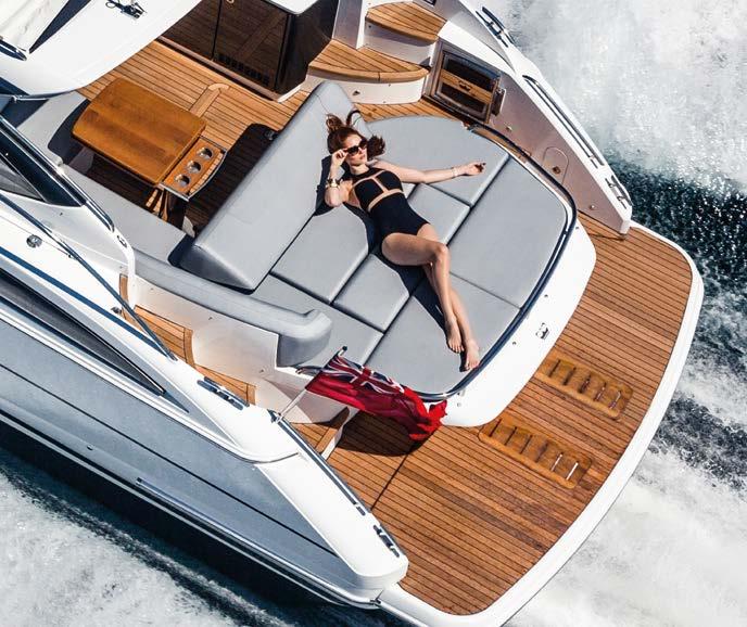 An entry-level sports yacht that comes with