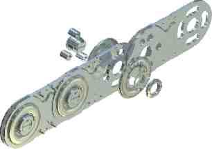 Lengthening or shortening If energy chains are delivered in pieces, proceed with the installation as follows: Push the link together (1) and insert the flange bolts (5) with a shroud (7) in the chain