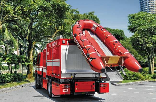 Safety and ergonomics were the predominant factors during the development of the COMFORT system and in order to achieve minimum physical loads on the firefighters, the final position of the cradle is