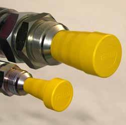 The Helixguard Service Plug can also be used to protect machine channels from dust and corrosion or prevent water, dust and pollution from harming system and components.