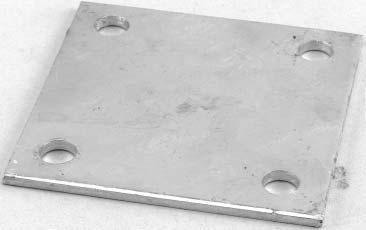 FLOOR FLANGES - GALVANIZED Steel Plates - With 5/8 Holes 19101 2-1/2 x