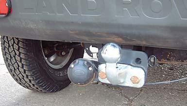 TOW HITCH for Freelander BFA 8002 Freelander Tow Hitch Illustrated with BA 193 (optional) Tow Ball. Bolts to existing holes in chassis/floorplan.