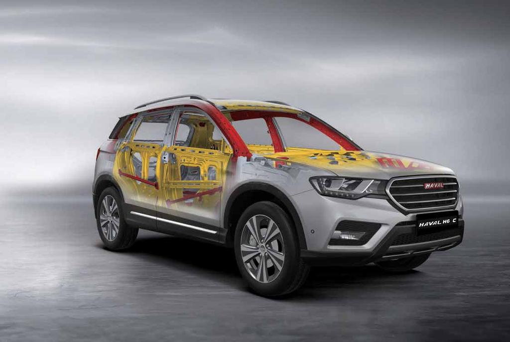 Quality and safety come standard HAVAL H6 C is created with a high tensile steel passenger compartment, heavy gauge sheet metal and is precision